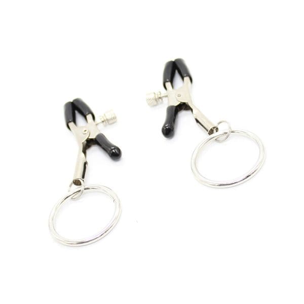 OHMAMA FETISH - NIPPLE CLAMPS WITH RINGS 4